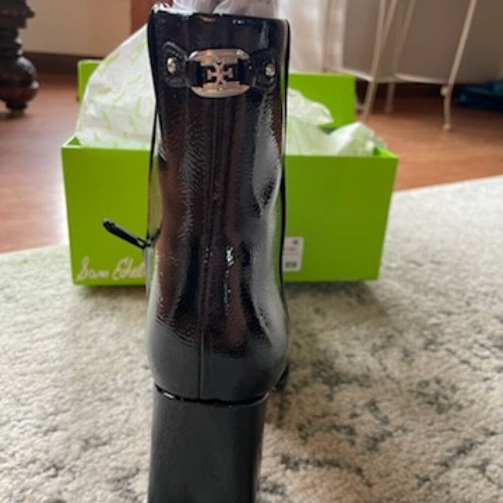 Sam Edelman Irie 2 Black Patent Boot 6.5 - Picture 6 of 7